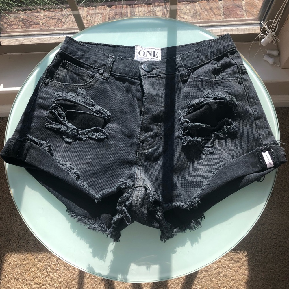 NWOT One Teaspoon Hawks Denim Shorts